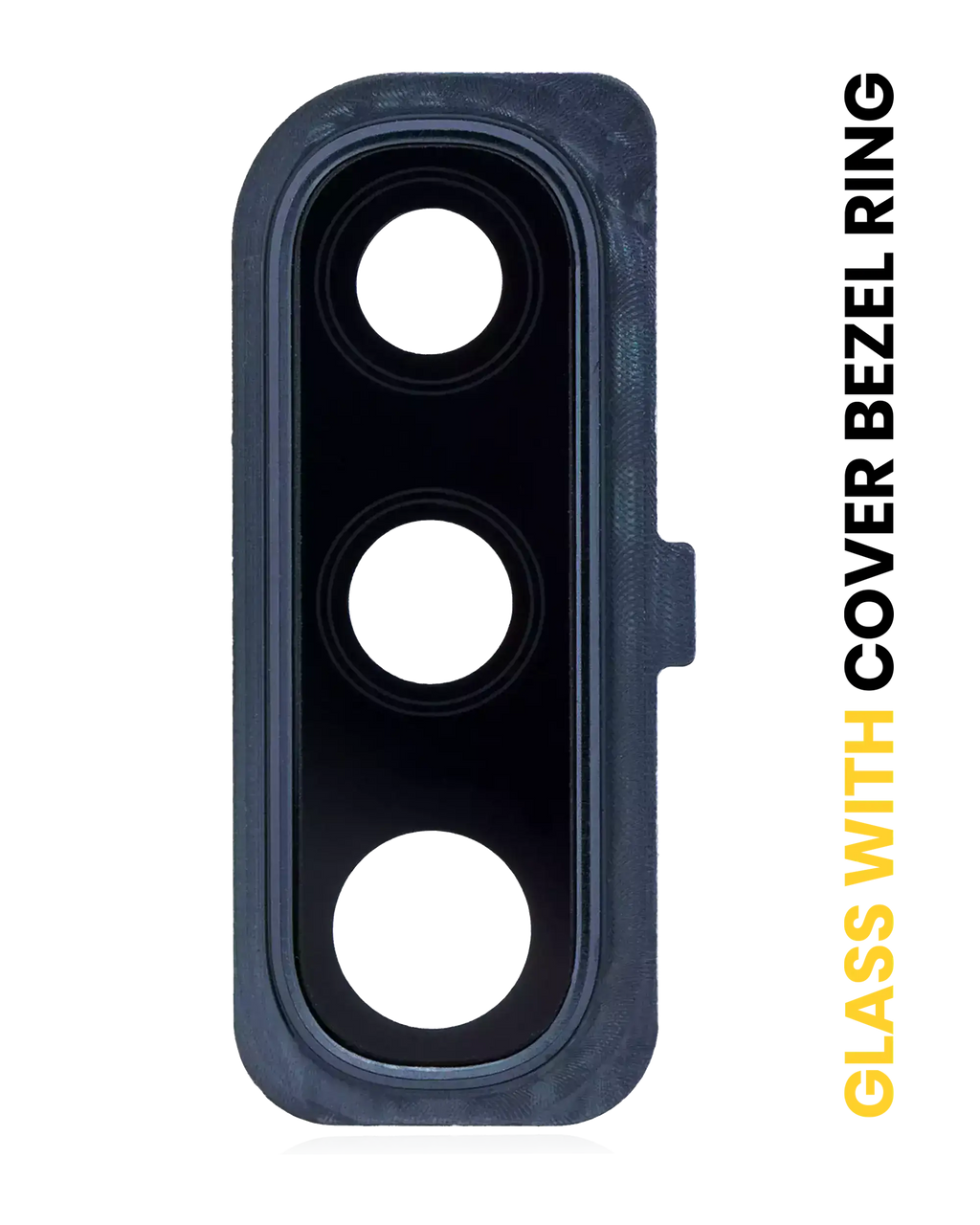 Kameralinse hinten mit Abdeckung und Rahmenring für Samsung Galaxy A50 Schwarz