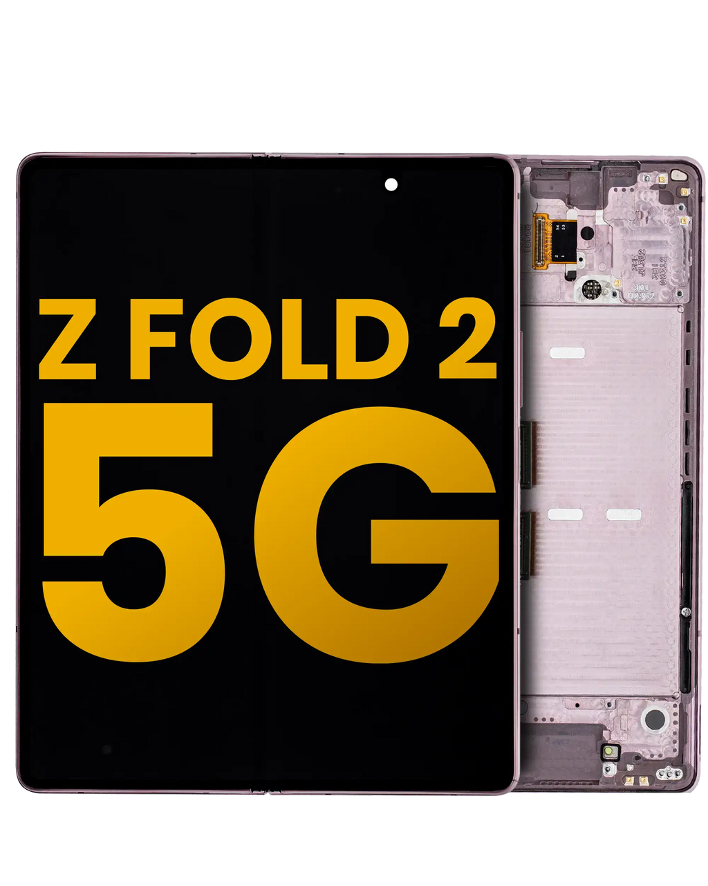 Inner OLED-Display mit Rahmen für Samsung Galaxy Z Fold 2 5G (Refurbished) (Mystic Bronze)