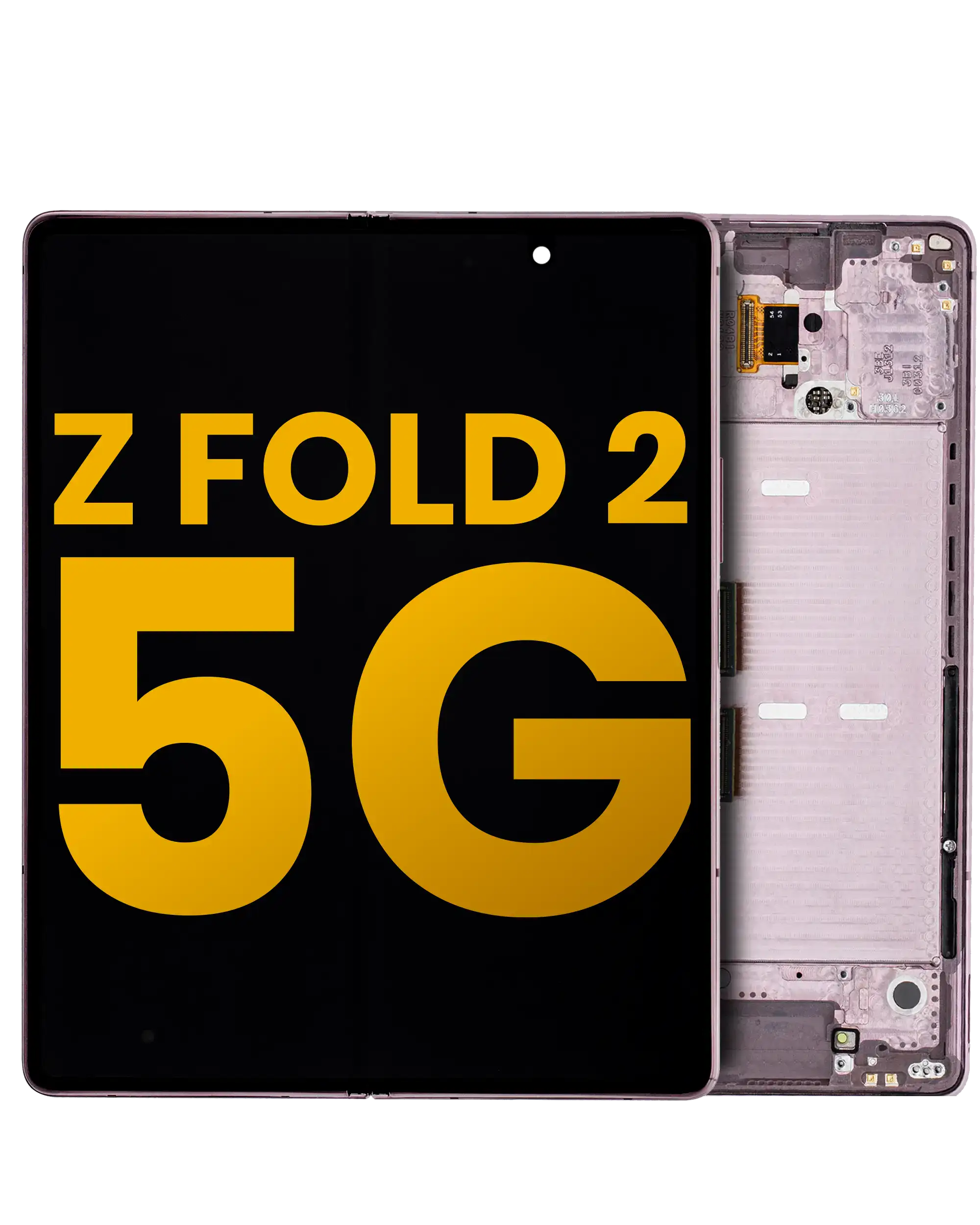 Inner OLED-Display mit Rahmen für Samsung Galaxy Z Fold 2 5G (Refurbished) (Mystic Bronze)