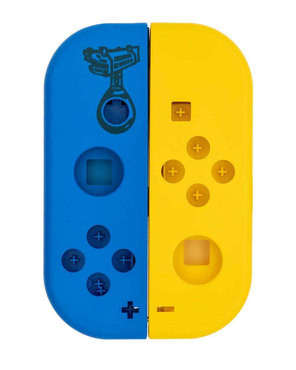 Gehäuseschale für Nintendo Switch Joy-Con Controller (Gelb / Blau)