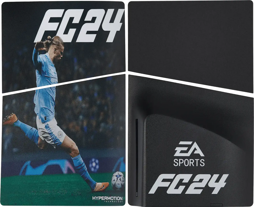 Faceplate Cover (Top & Bottom) for Sony PlayStation 5 Slim Disc Edition (EA Sport FC24 FIFA)