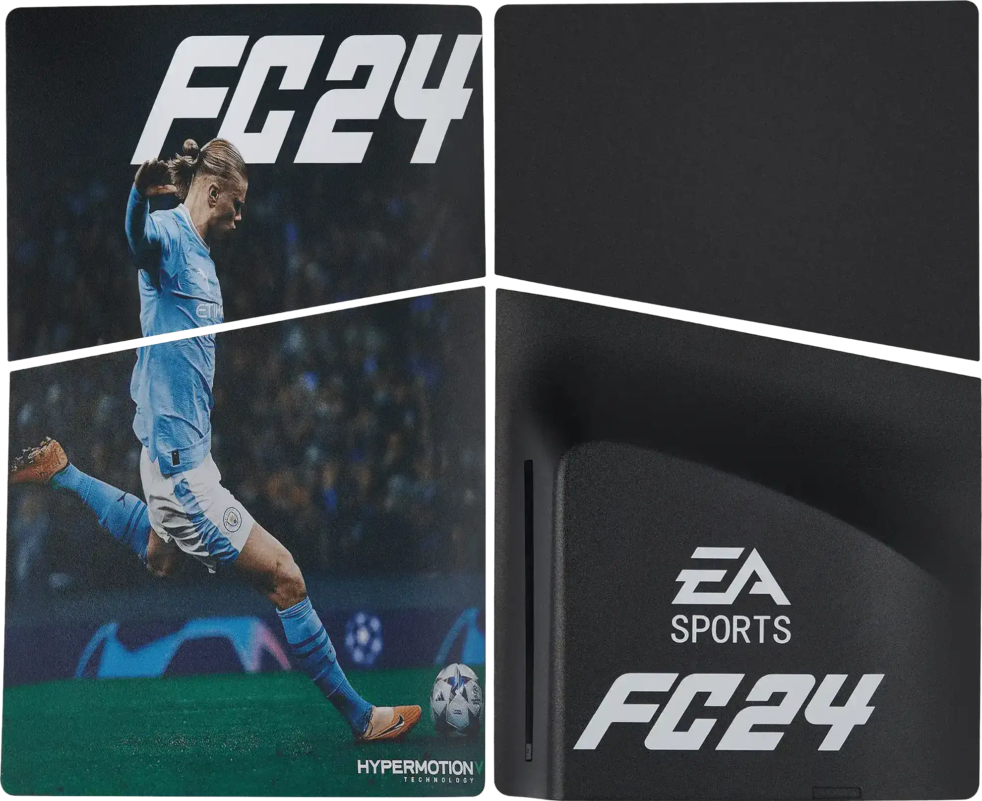 Faceplate Cover (Top & Bottom) for Sony PlayStation 5 Slim Disc Edition (EA Sport FC24 FIFA)
