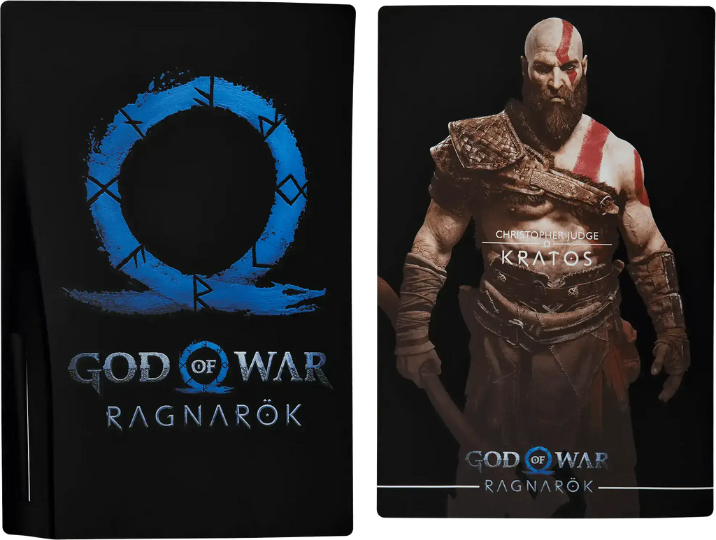 Faceplate Cover (Top & Bottom) for PlayStation 5 (1000/1100/1200) (God of War)