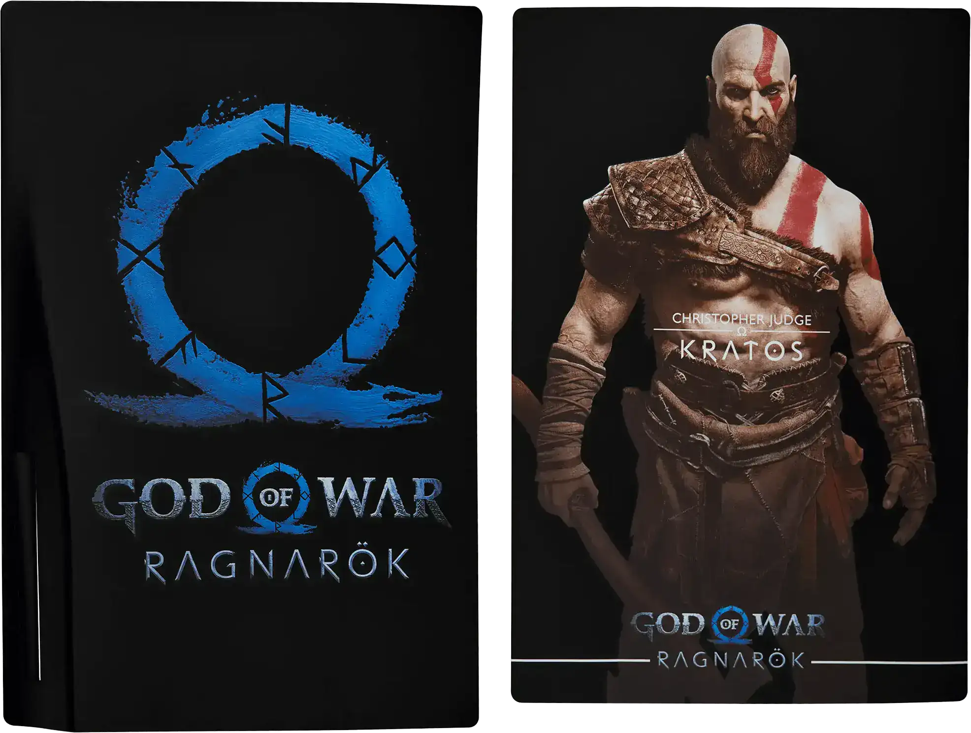 Faceplate Cover (Top & Bottom) for PlayStation 5 (1000/1100/1200) (God of War)