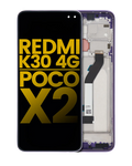 LCD Display with Frame for Xiaomi Redmi K30 4G / Poco X2 (Refurbished) (Purple)