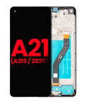 LCD-Display mit Rahmen für Samsung Galaxy A21 (A215 / 2020) (Aftermarket Plus)