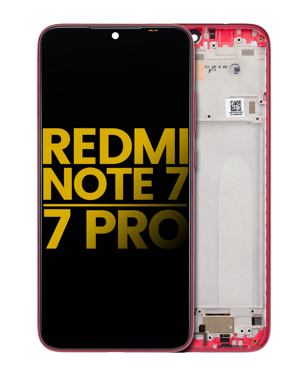 LCD-Display mit Rahmen f. Xiaomi Redmi Note 7/7 Pro (Refurb.) Twilight Gold