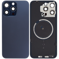 Backcover mit MagSafe für iPhone 15 Pro Max Aftermarket Blau Titanium ohne Logo