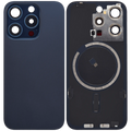 Backcover mit MagSafe für iPhone 15 Pro (Aftermarket, Blau Titan, ohne Logo)