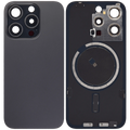 Backcover mit MagSafe für iPhone 15 Pro, Schwarz Titan, ohne Logo, Aftermarket