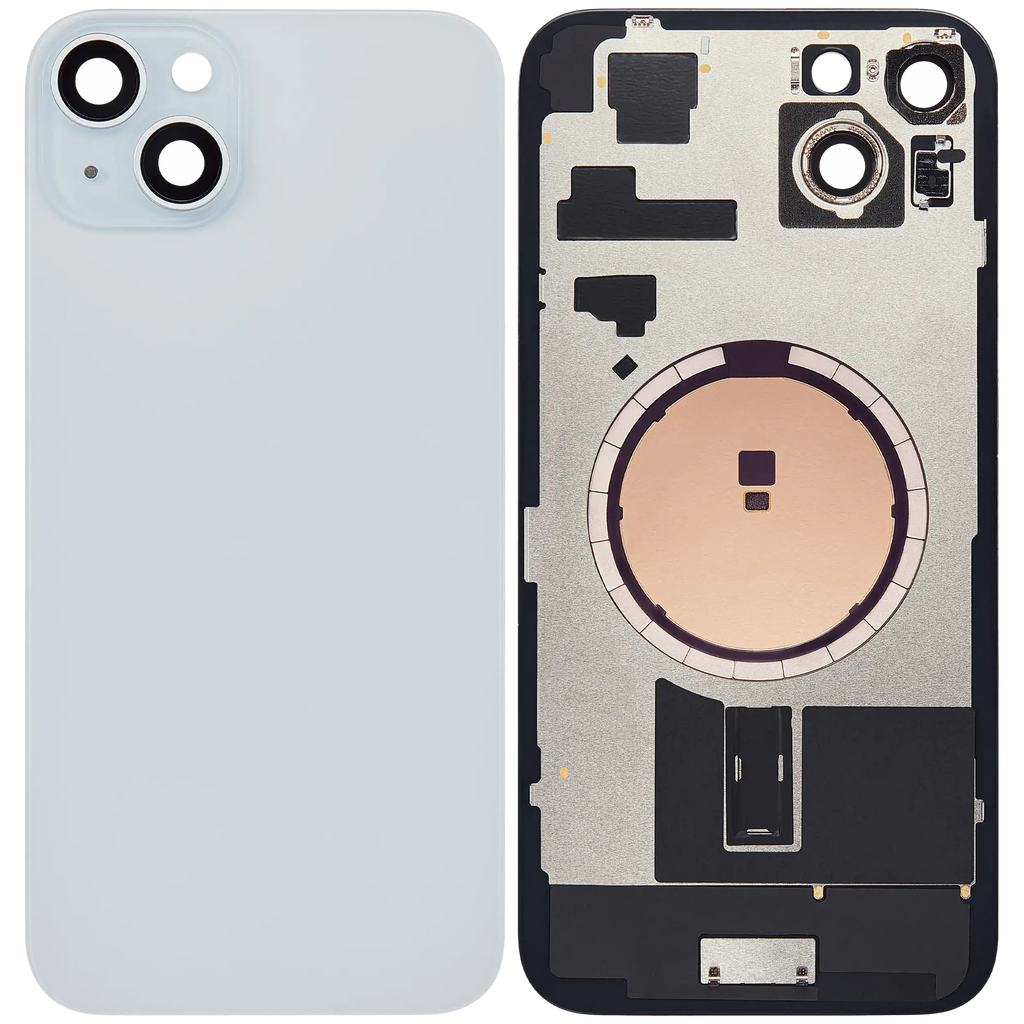 Back cover with MagSafe magnet for iPhone 15 Plus (Aftermarket) (Blue) (without logo)