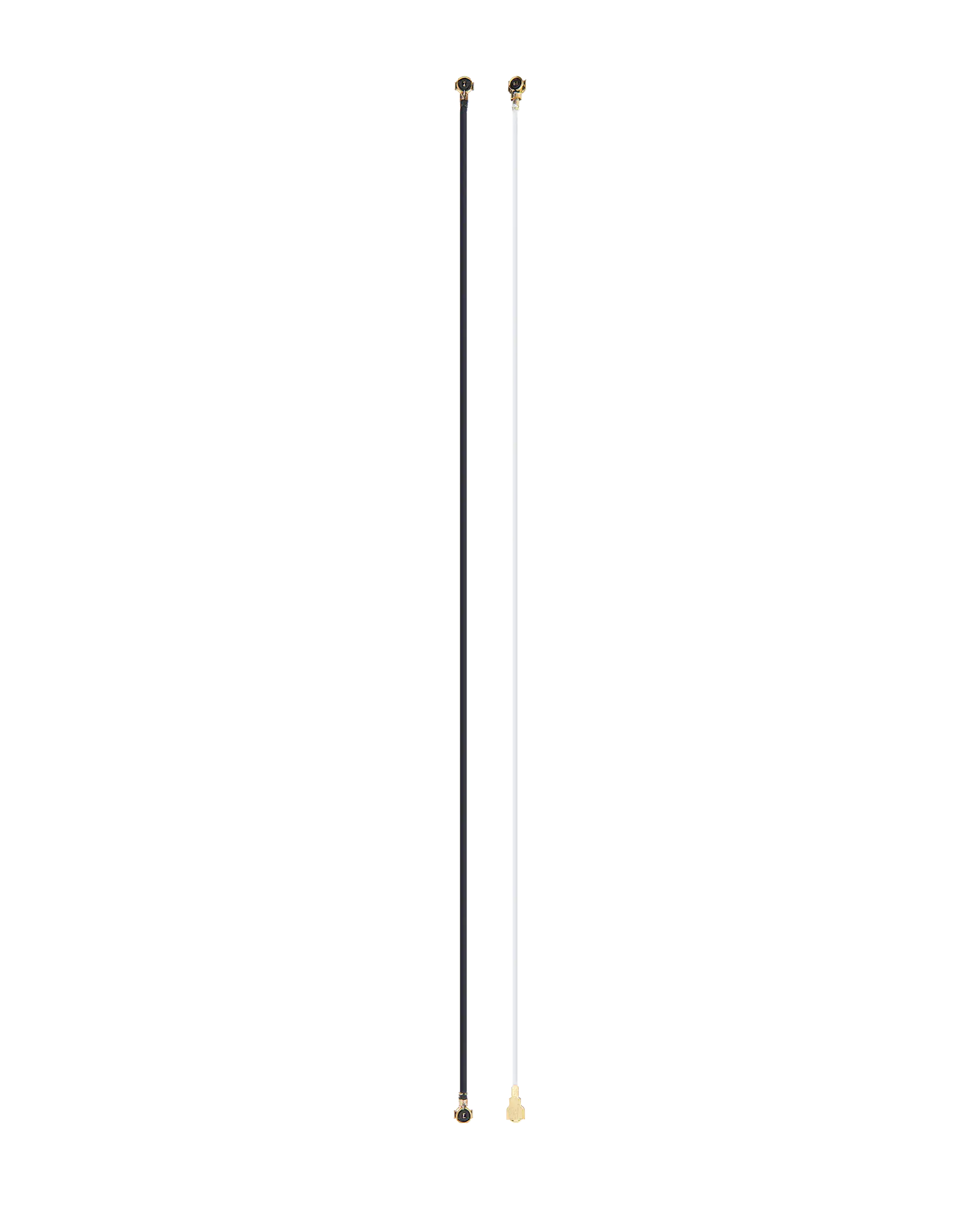 Antenna Cable for Motorola Moto G Power (XT2041-4 / XT2041-6 / XT2041-7 / XT2041DL / 2020) (Set of 2) (Black: 11.1 cm, White: 10.4 cm)