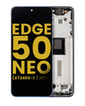 OLED Display with Frame for Motorola Moto Edge 50 Neo (XT2409-3 / 2024) (Refurbished) (Nautical Blue)