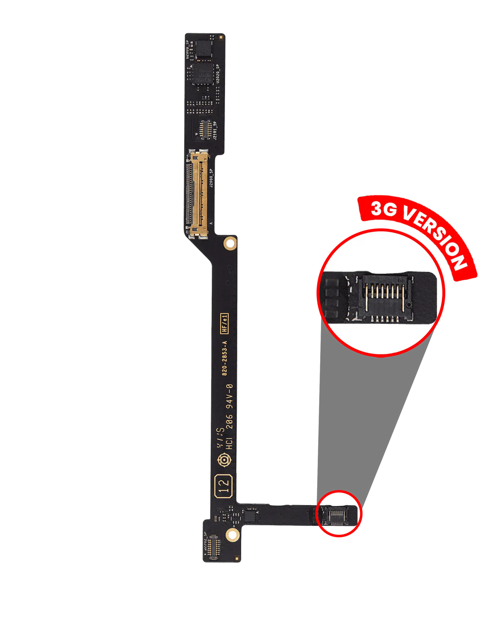LCD Power Switch Connector Board for iPad 2 (3G)