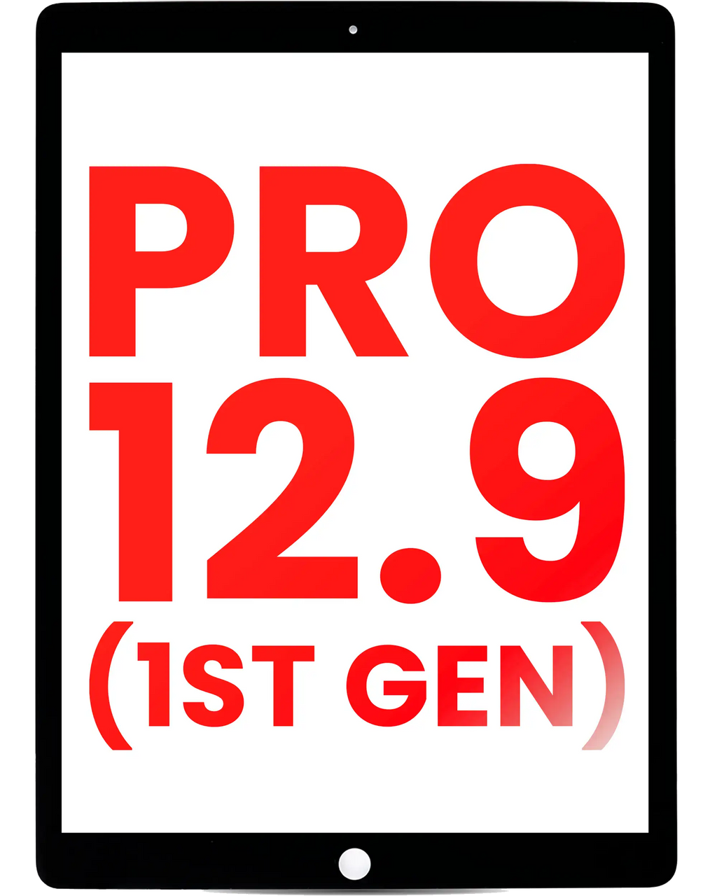 Digitizer iPad Pro 12.9" 1.Gen Schwarz Aftermarket Plus Glas trennen