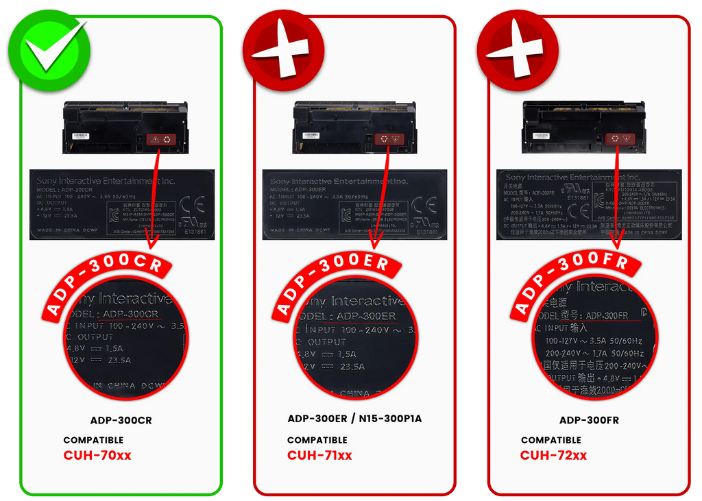 Power supply for PlayStation 4 Pro (ADP-300CR, CUH-70xx) (4PIN)