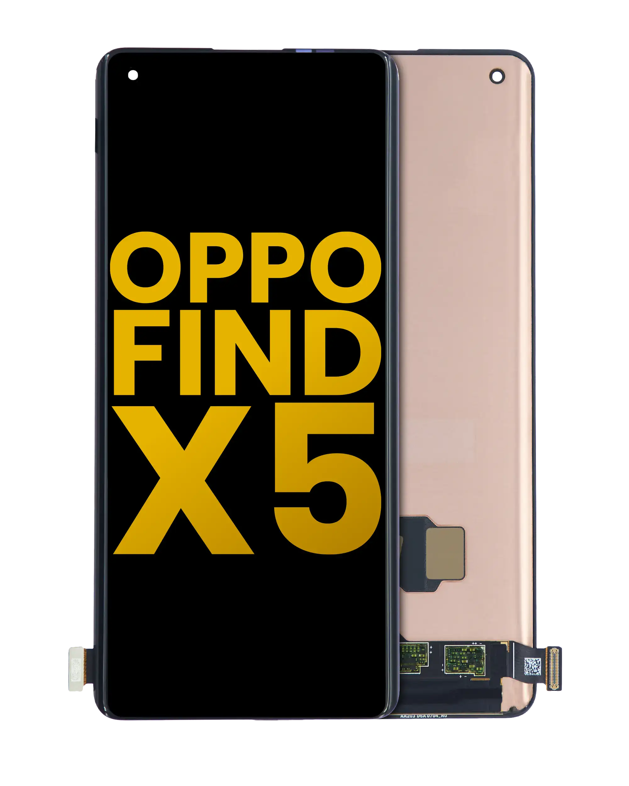 OLED-Display ohne Rahmen für OPPO Find X5 (Refurbished) (Alle Farben)