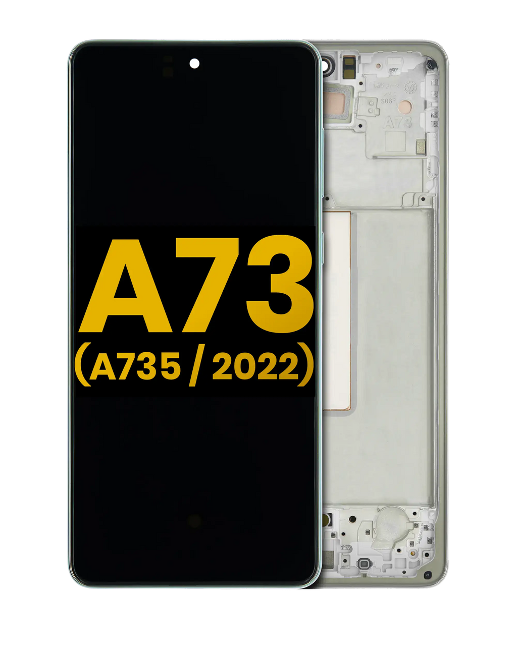 OLED Display with Frame for Samsung Galaxy A73 (A735 / 2022) (Refurbished) (Mint)