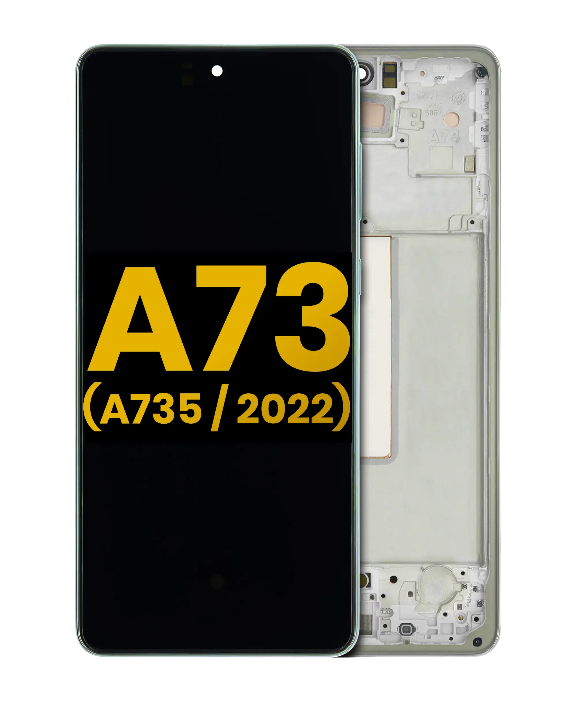OLED Display with Frame for Samsung Galaxy A73 (A735 / 2022) (Refurbished) (Mint)