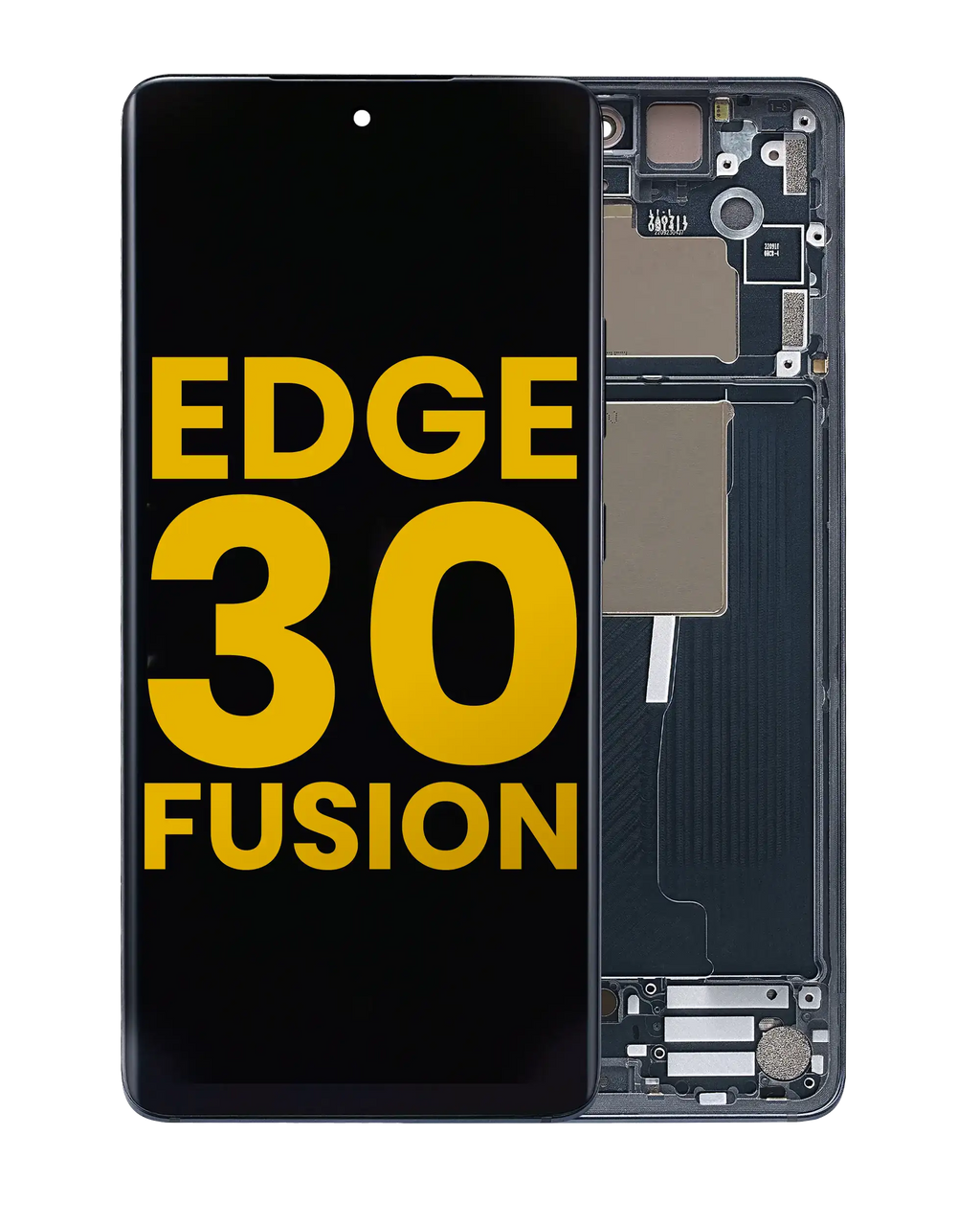 OLED Display with Frame for Motorola Edge 30 Fusion (XT2243 / 2022) (Refurbished) (Cosmic Gray)