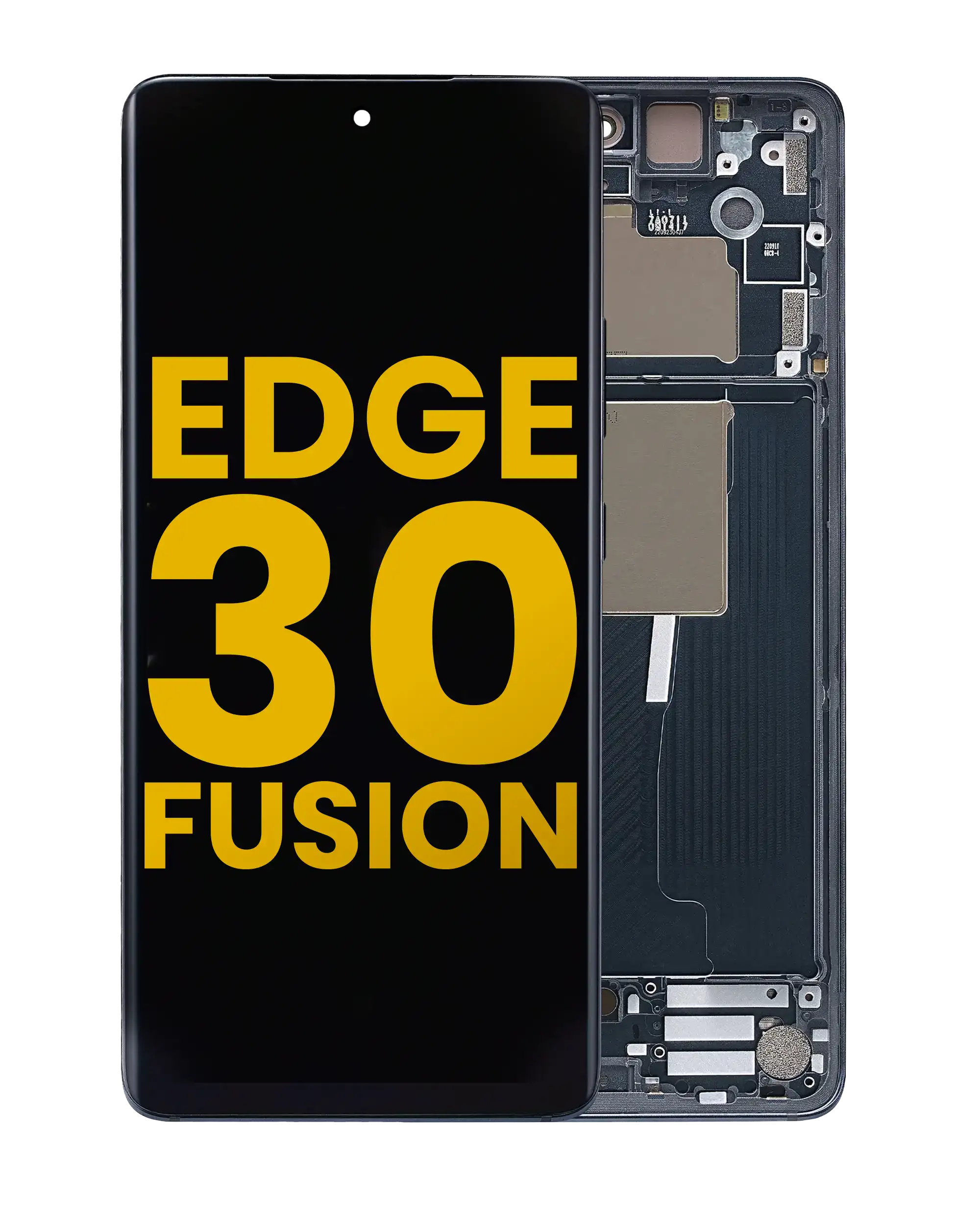 OLED Display with Frame for Motorola Edge 30 Fusion (XT2243 / 2022) (Refurbished) (Cosmic Gray)