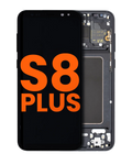 OLED-Display m. Rahmen f. Samsung Galaxy S8 Plus, B-Ware, Schwarz