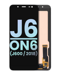 OLED-Display ohne Rahmen für Samsung Galaxy J6/On6 (J600) Service Pack Schwarz