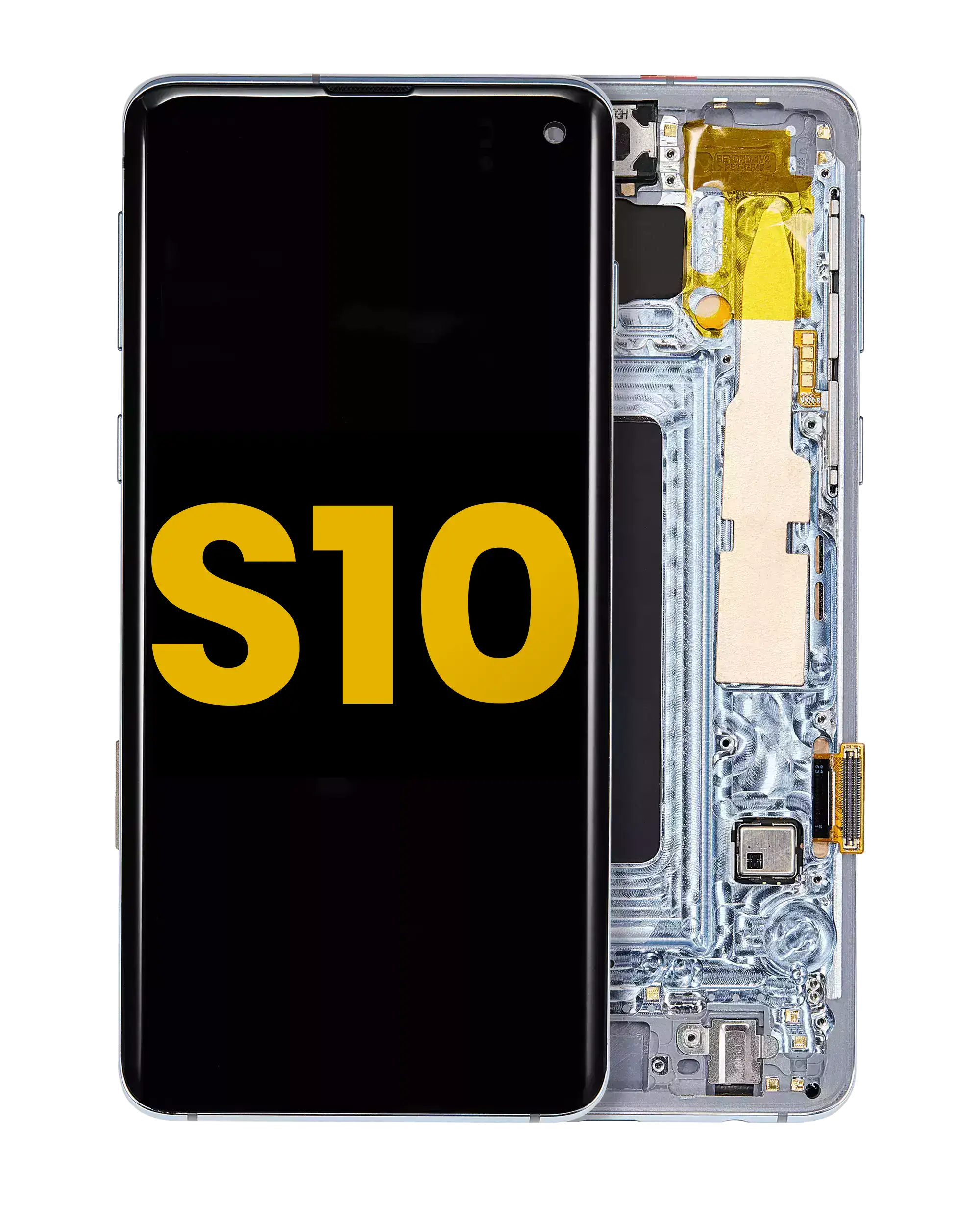 OLED Display with Frame for Samsung Galaxy S10 (Refurbished) (Prism Blue)