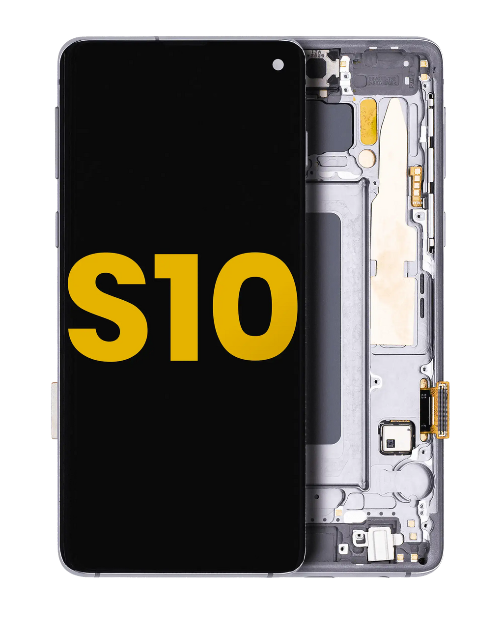 OLED Display with Frame for Samsung Galaxy S10 (Refurbished) (Prism Black)