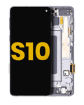 OLED Display with Frame for Samsung Galaxy S10 (Refurbished) (Prism Black)