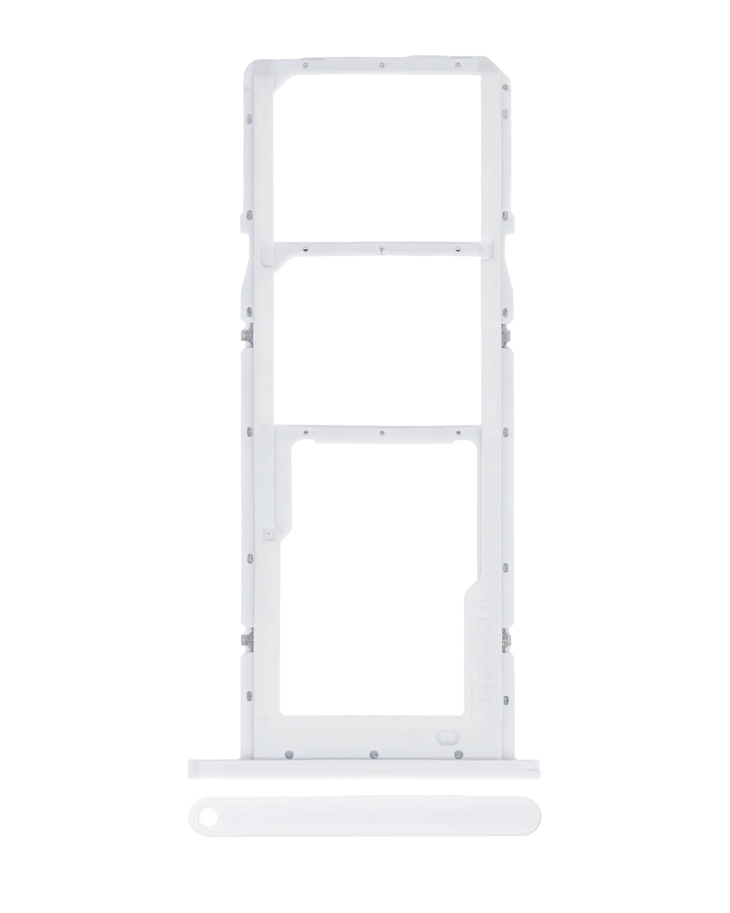 Dual SIM Card Tray for Samsung Galaxy A02S (A025 / 2020) / A03 (A035 / 2021) (White)