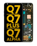 LCD-Display mit Rahmen für LG Q7/Q7+/Q7 Alpha Refurbished Aurora Black