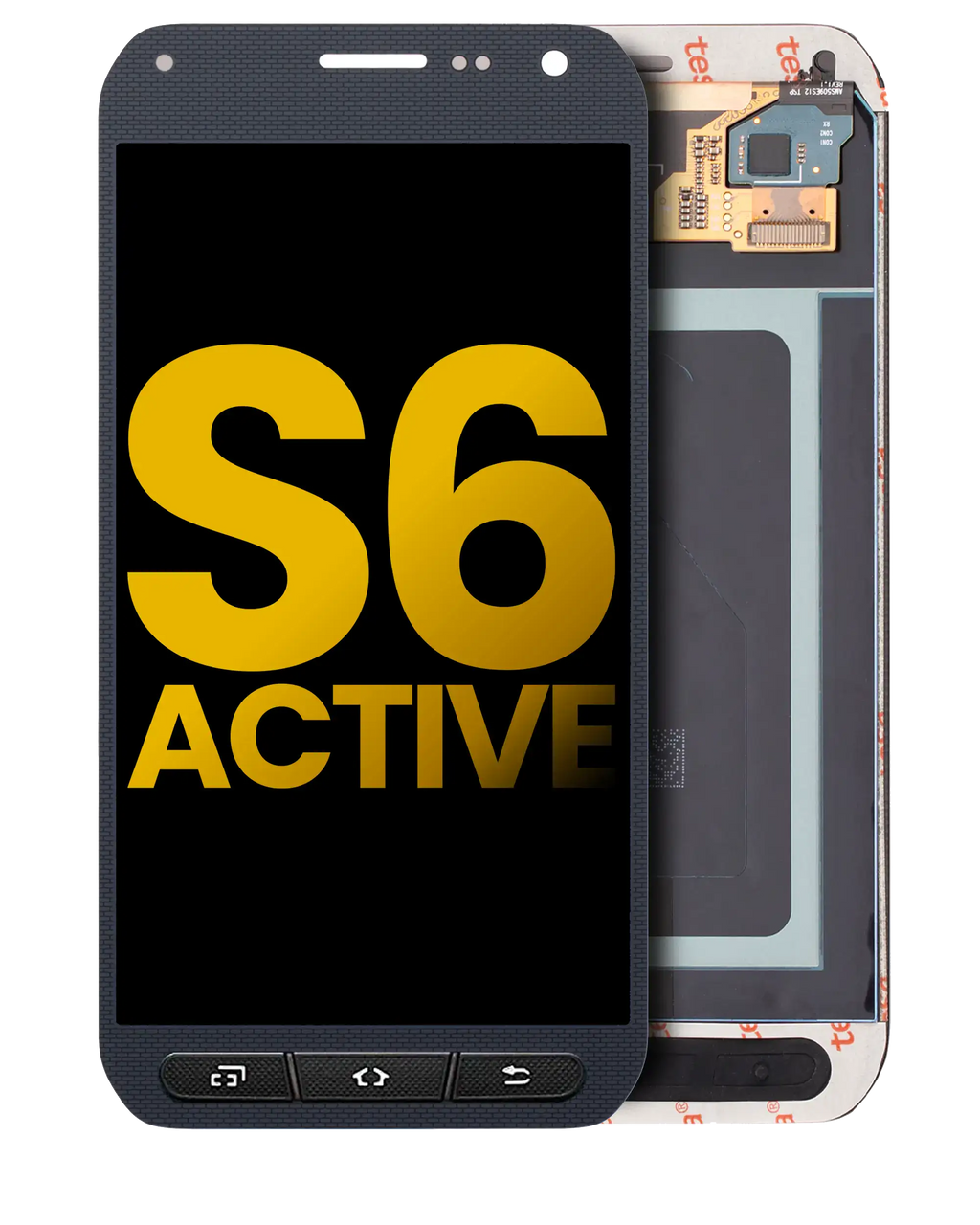 OLED-Display ohne Rahmen für Samsung Galaxy S6 Active (Refurbished) (Blau)