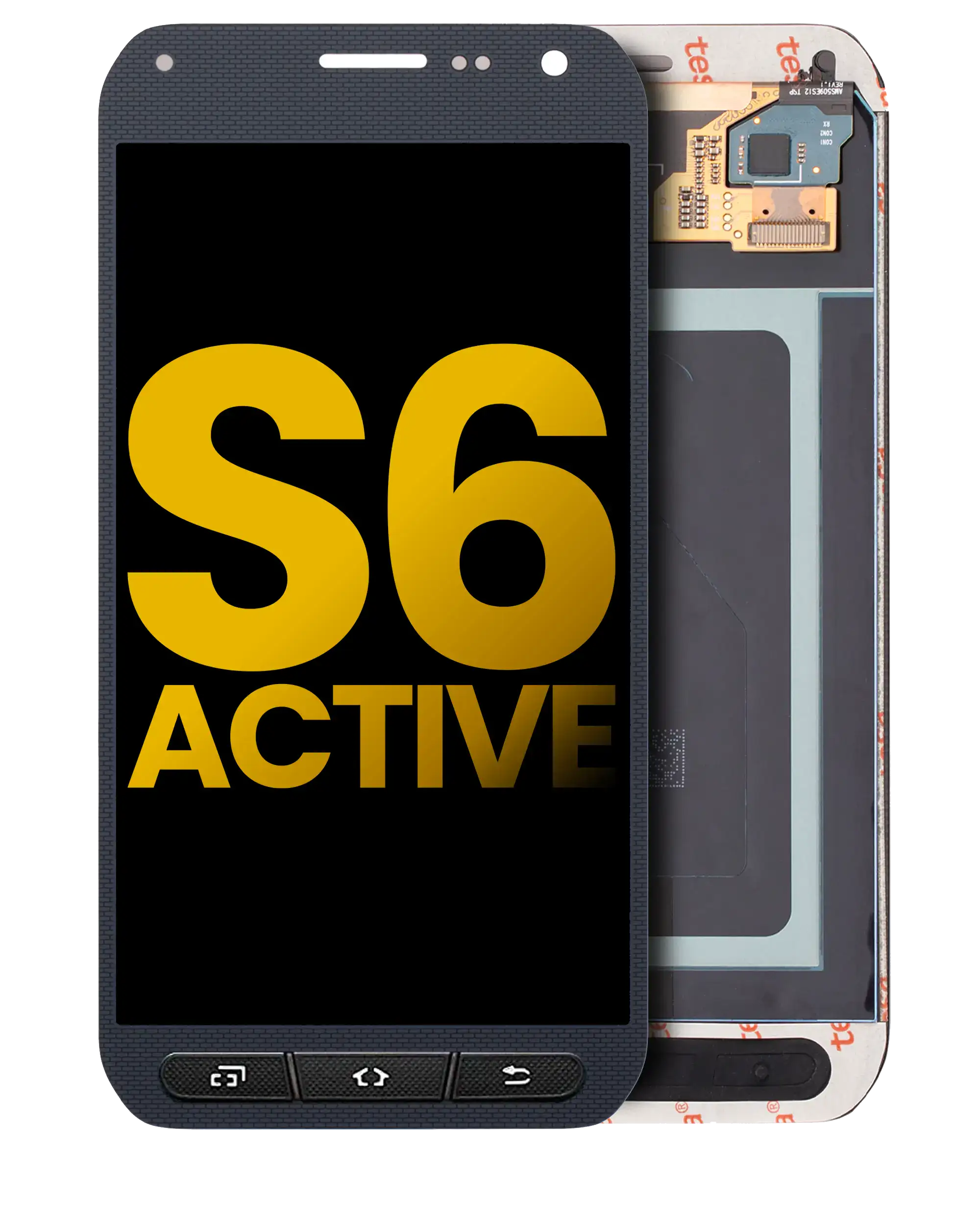OLED-Display ohne Rahmen für Samsung Galaxy S6 Active (Refurbished) (Blau)