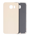 Glas-Backcover für Samsung Galaxy S6 (Ohne Logo) (Aftermarket Plus) (Gold)