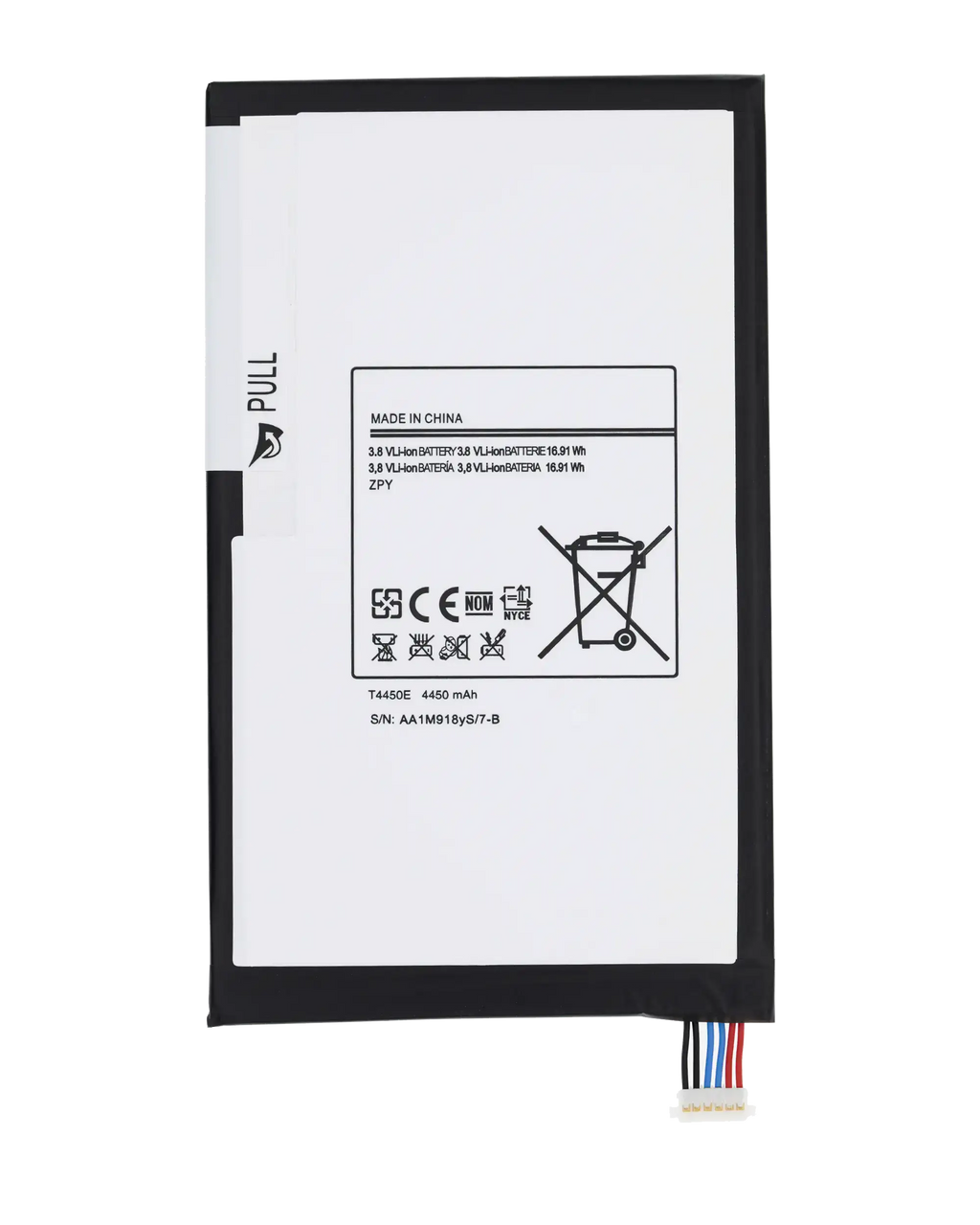 Replacement battery for Samsung Galaxy Tab 3 8.0" (T4450E)