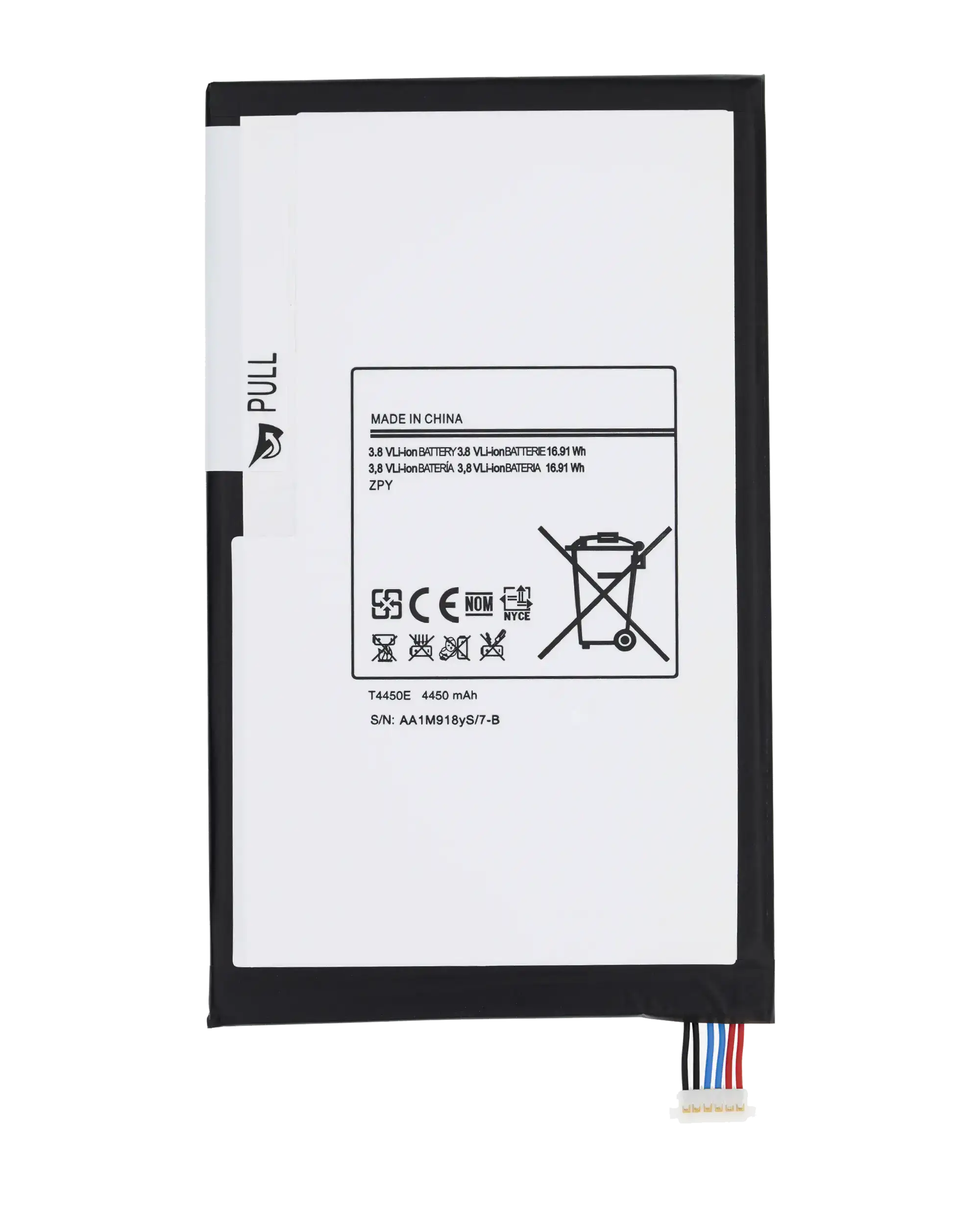 Replacement battery for Samsung Galaxy Tab 3 8.0" (T4450E)