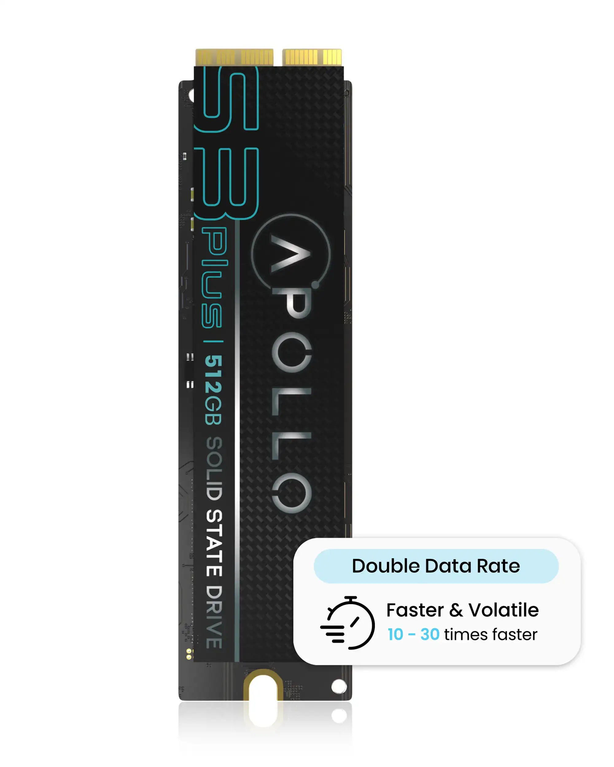 APOLLO Hochleistungs-SSD S3 Plus PCIe 512GB (mit DDR)