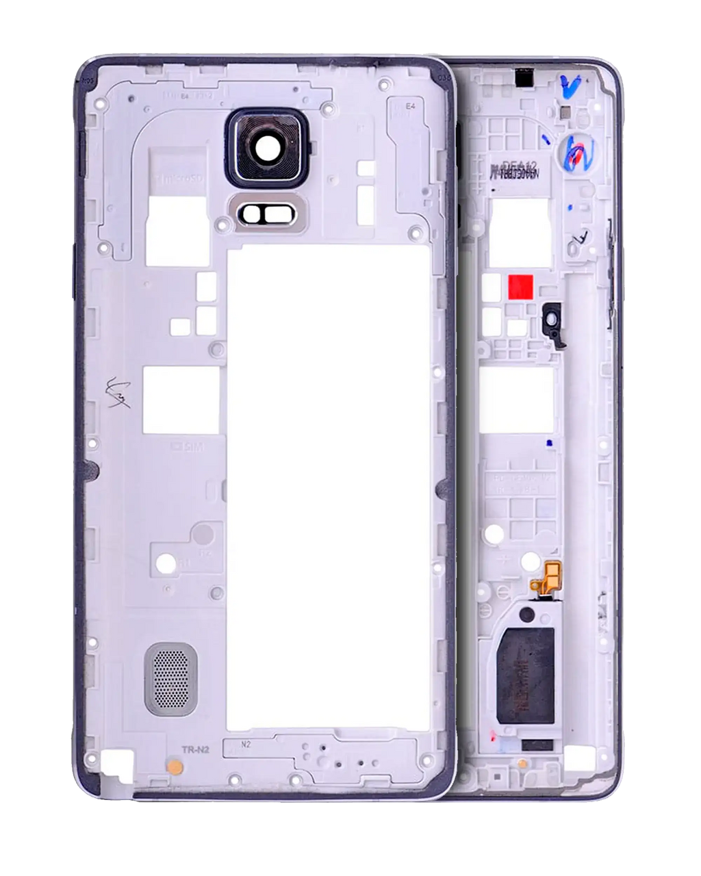 Backcover/Rahmen für Samsung Galaxy Note 4 (mit Kleinteilen) (Schwarz)