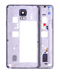 Backcover/Rahmen für Samsung Galaxy Note 4 (mit Kleinteilen) (Schwarz)