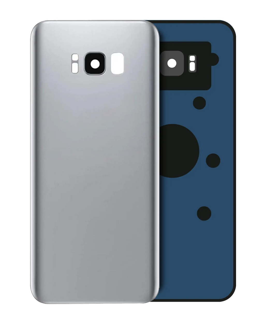 Samsung Galaxy S8 Backcover mit Kameralinse ohne Logo Arctic Silver Aftermarket