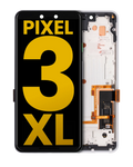 OLED Display with Frame for Google Pixel 3 XL (Refurbished) (Clearly White)