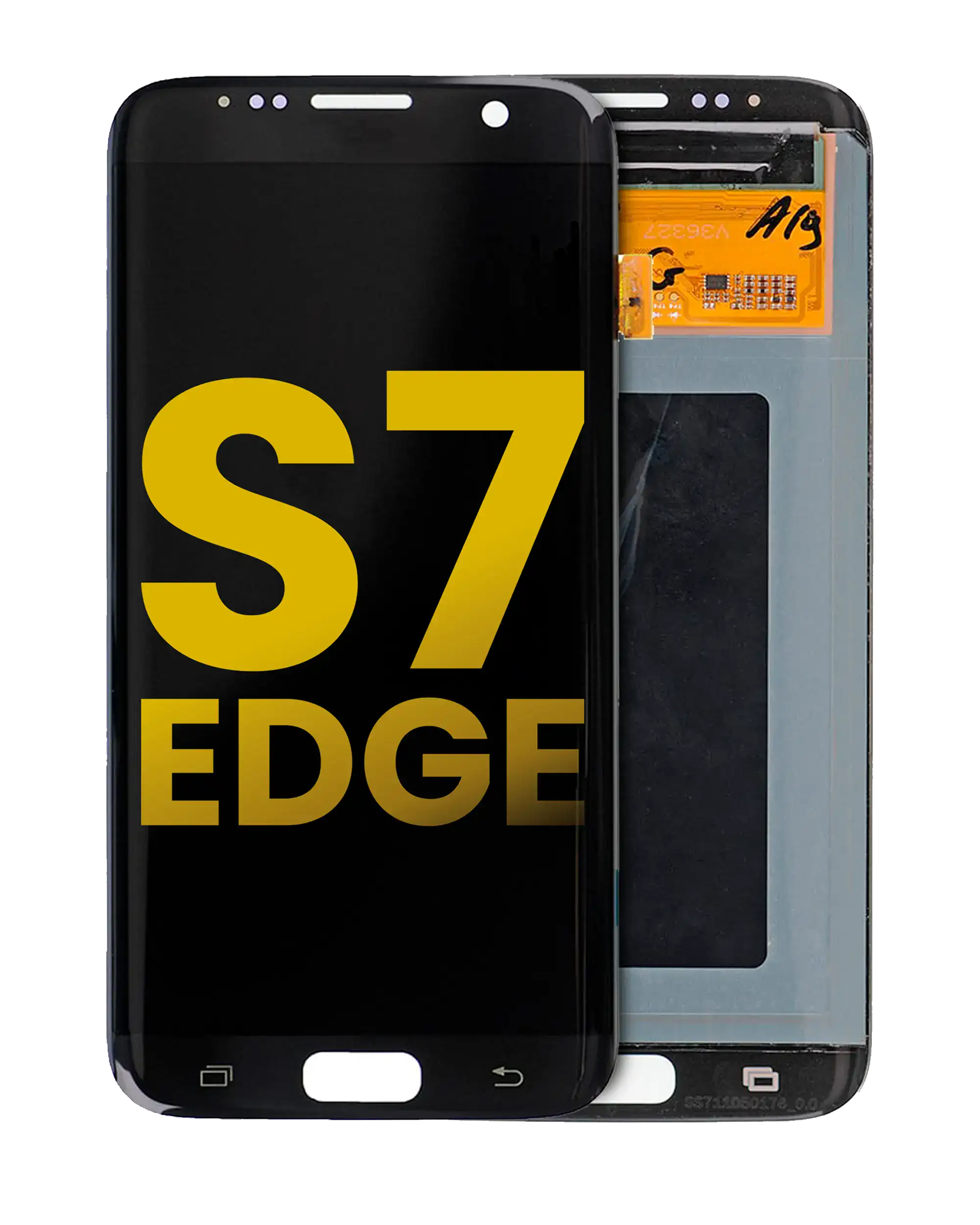 OLED-Display ohne Rahmen für Samsung Galaxy S7 Edge Refurbished Schwarz