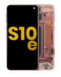 OLED-Montage mit Rahmen für Samsung Galaxy S10E (Refurbished) (Flamingo Pink)