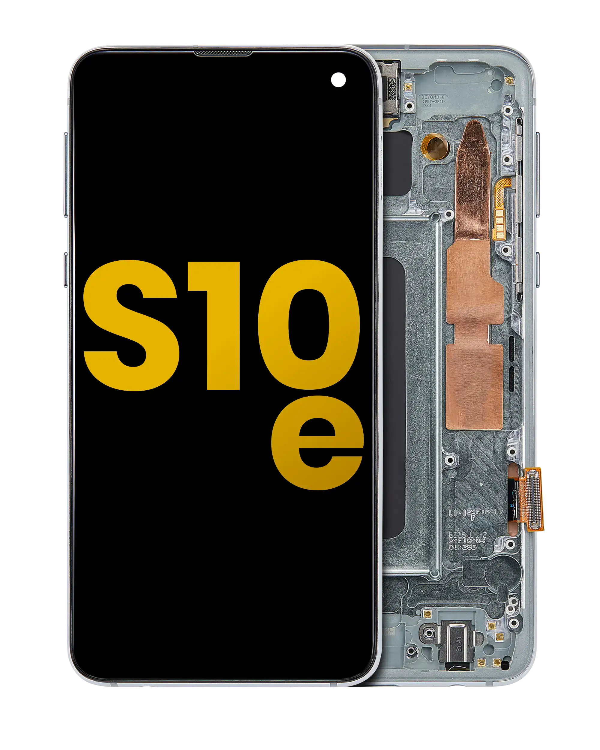 OLED-Display mit Rahmen für Samsung Galaxy S10E (Refurbished) (Prism Green)