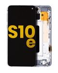 OLED-Display mit Rahmen für Samsung Galaxy S10e (Refurbished) (Prism White)