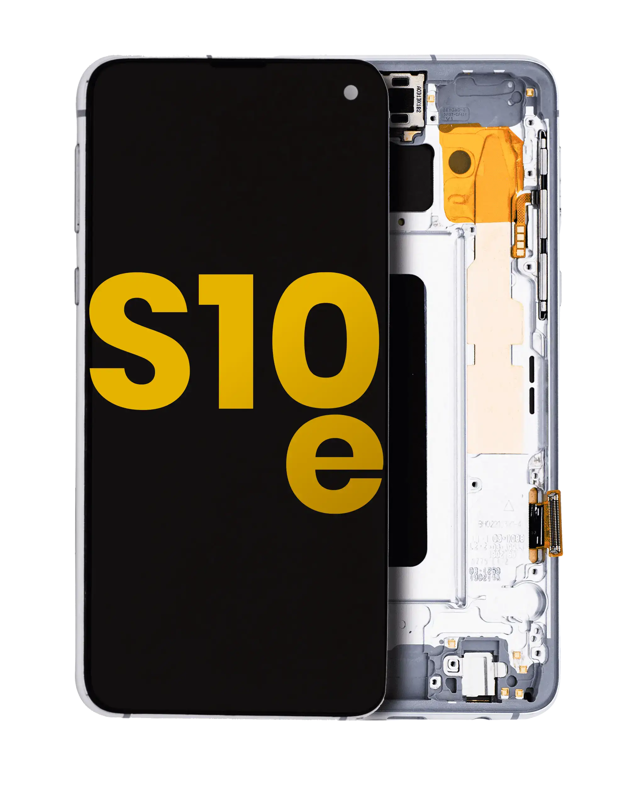 OLED-Display mit Rahmen für Samsung Galaxy S10e (Refurbished) (Prism White)