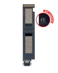 Ladebuchse Flexkabel für iPad Pro 12.9 1. Gen (2015) WiFi Silber/Gold
