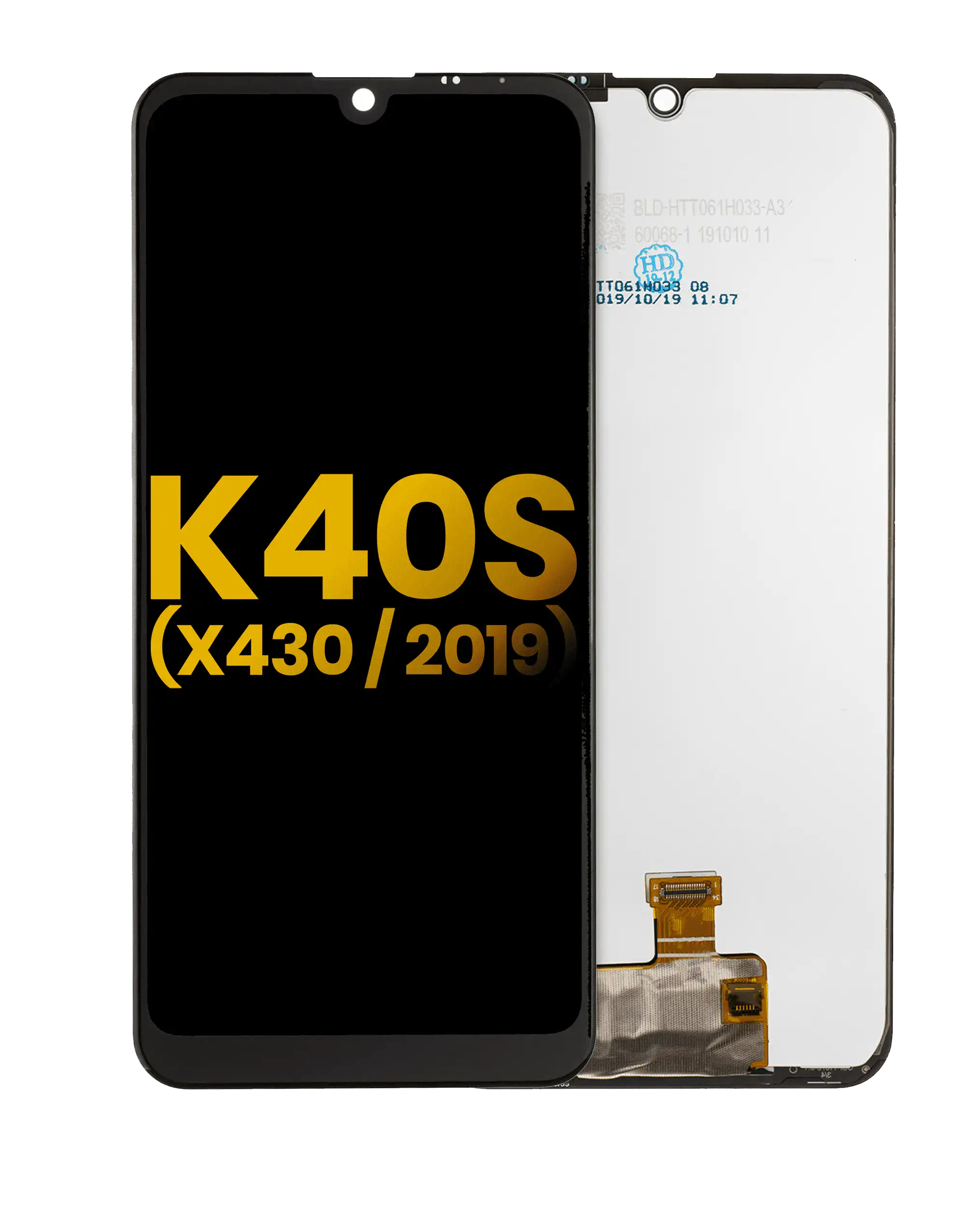 LCD-Display ohne Rahmen für LG K40s (X430 / 2019) (Refurbished) (Alle Farben)