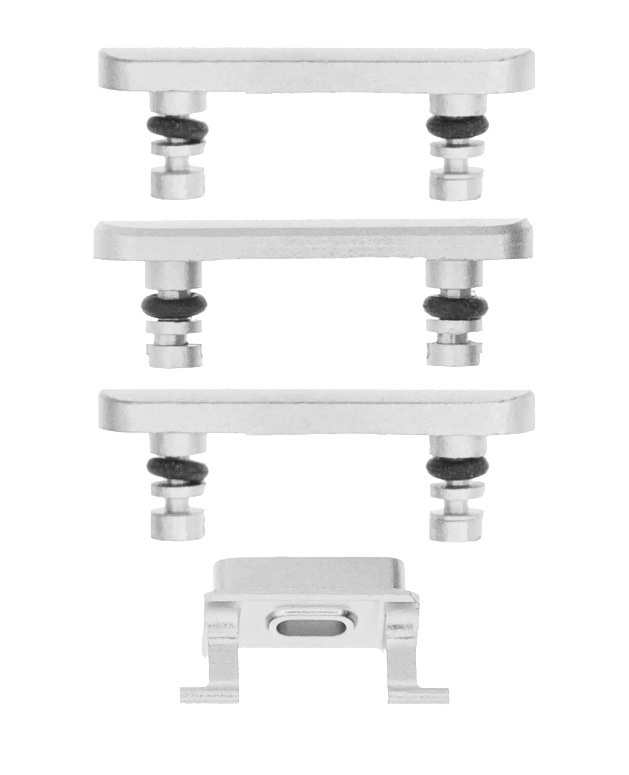 Hard Buttons (Power, Volume, Mute Switch) for iPhone 7 Plus (Silver)